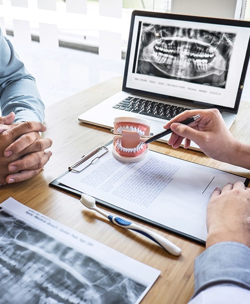 A dental consultation