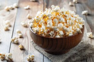 Bowl of popcorn.